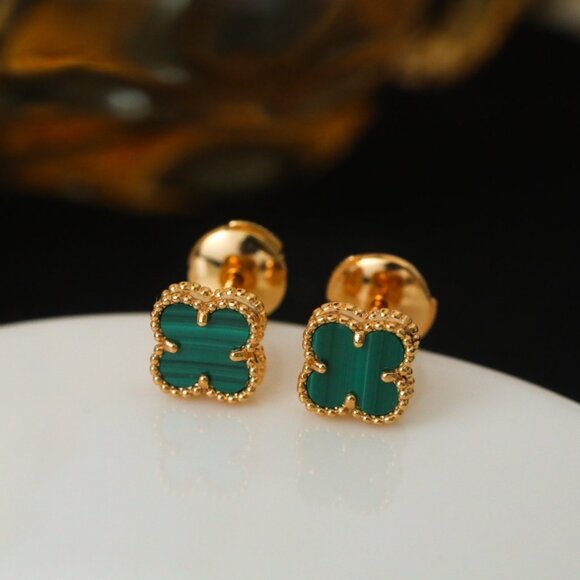 Van Cleef & Arpels classic green earrings - Picture 1 of 8